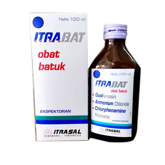 Itrabat Syrup Obat Batuk Alergi Dewasa Redakan Batuk Kering Bersin & Pilek