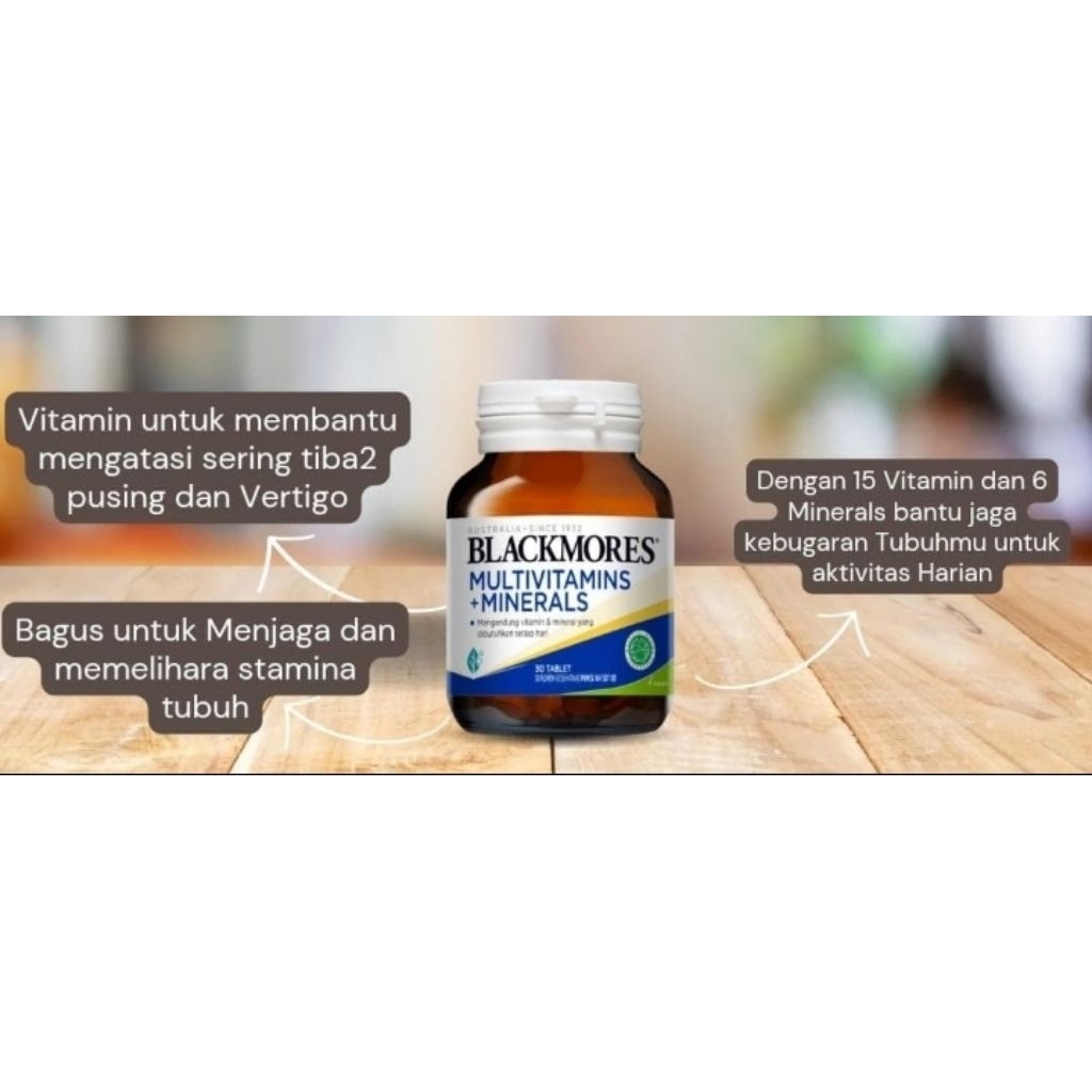 Multivitamin Dewasa 50+ Blackmores 60 Tablet - Dukung Imunitas & Energi