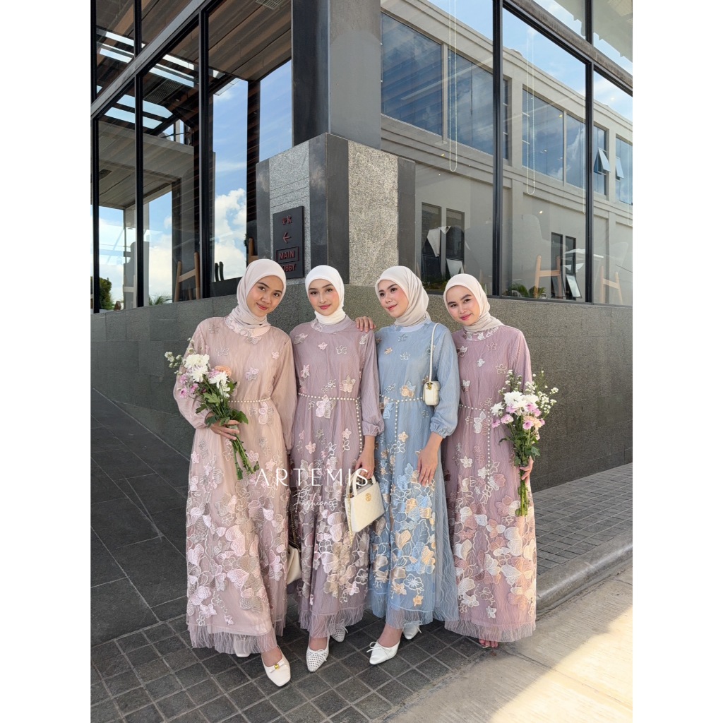 ARTEMIS FASHION - ARUM  MAXI DRESS gamis pesta brukat
