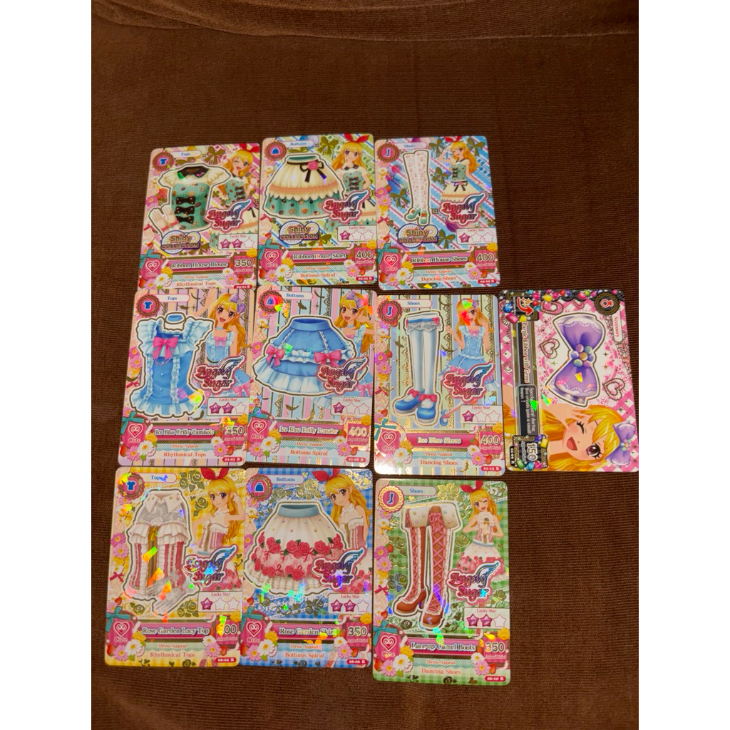 Aikatsu Ichigo Angely Sugar Ribbon House, Ice Blue Frilly, Rose Garden Card