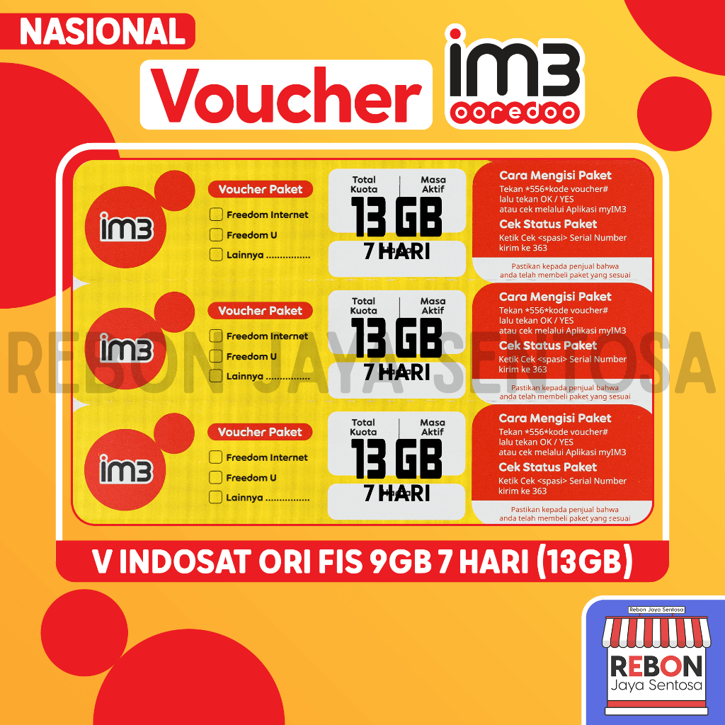 V Indosat Ori FIS 9Gb 7D (13Gb)