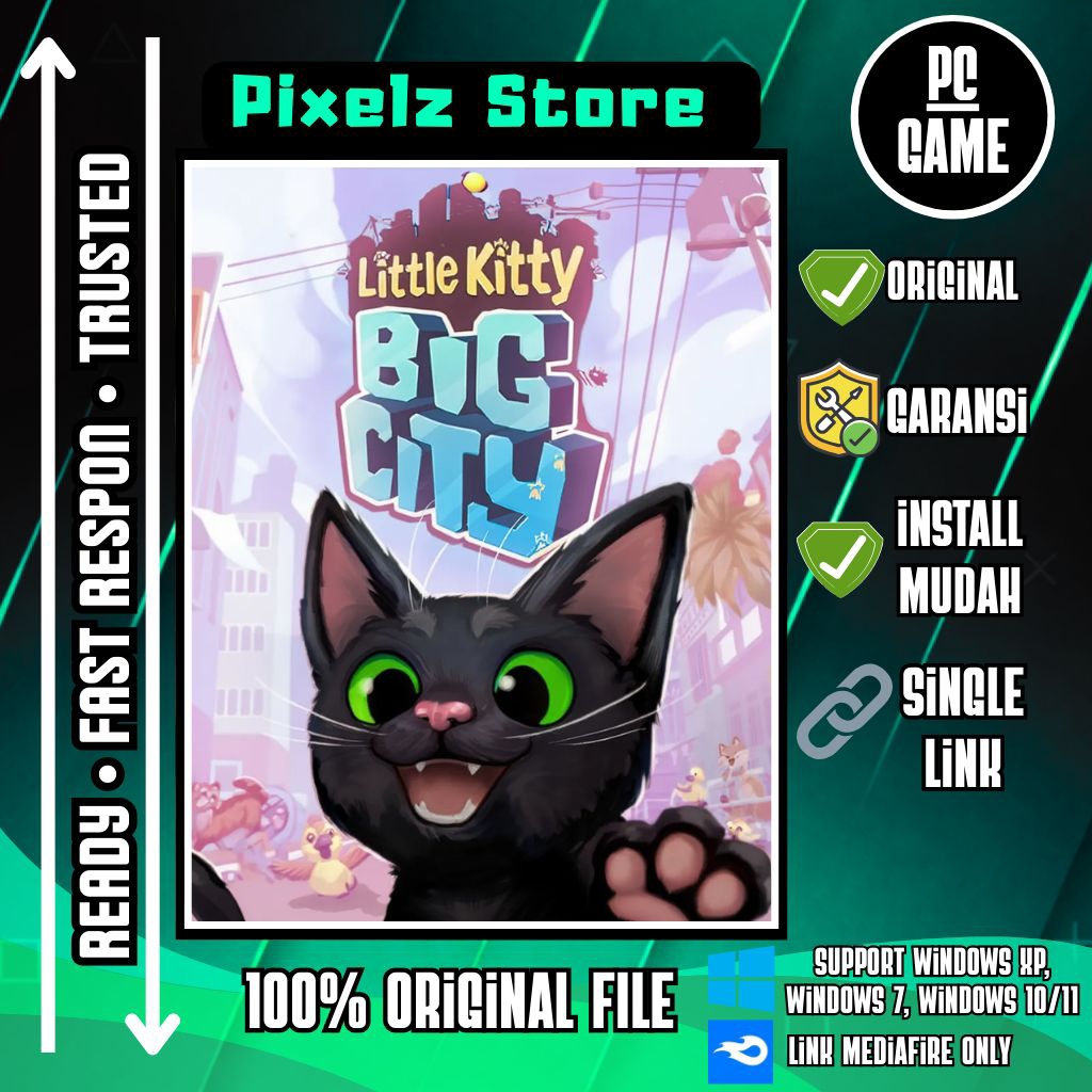 Little Kitty Big City - PC Game Sandbox Adventure Game (PC/Laptop)