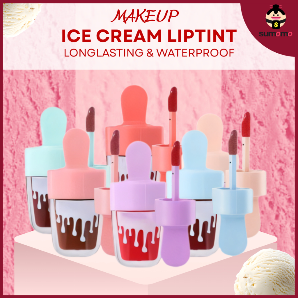 Ice Cream Lipstick Lip Tint Glaze Longlasting Waterproof Lipstick Es Krim - LA211