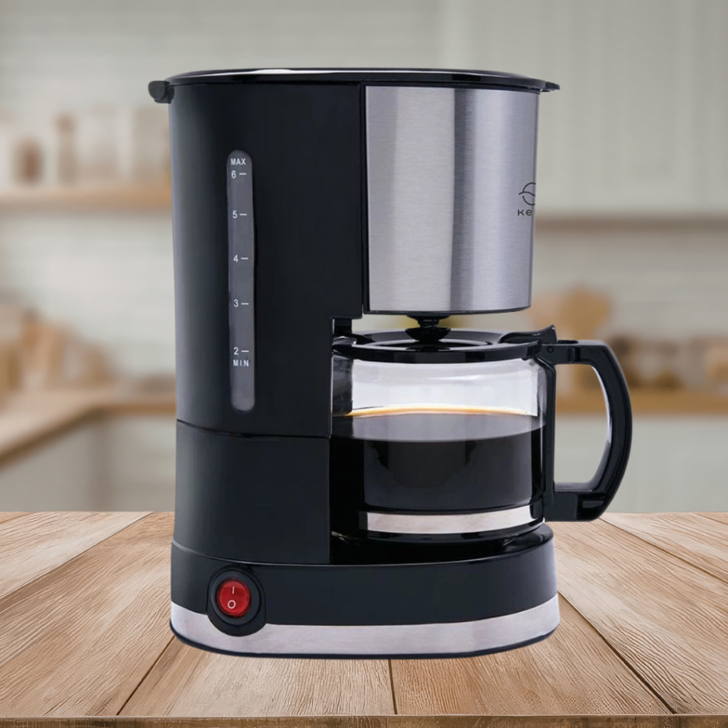 Kels Madison Coffee Maker 600 Ml Hitam - Katup Anti-Tetes, Tangki Air Mudah Dilepas, Proteksi Heat P