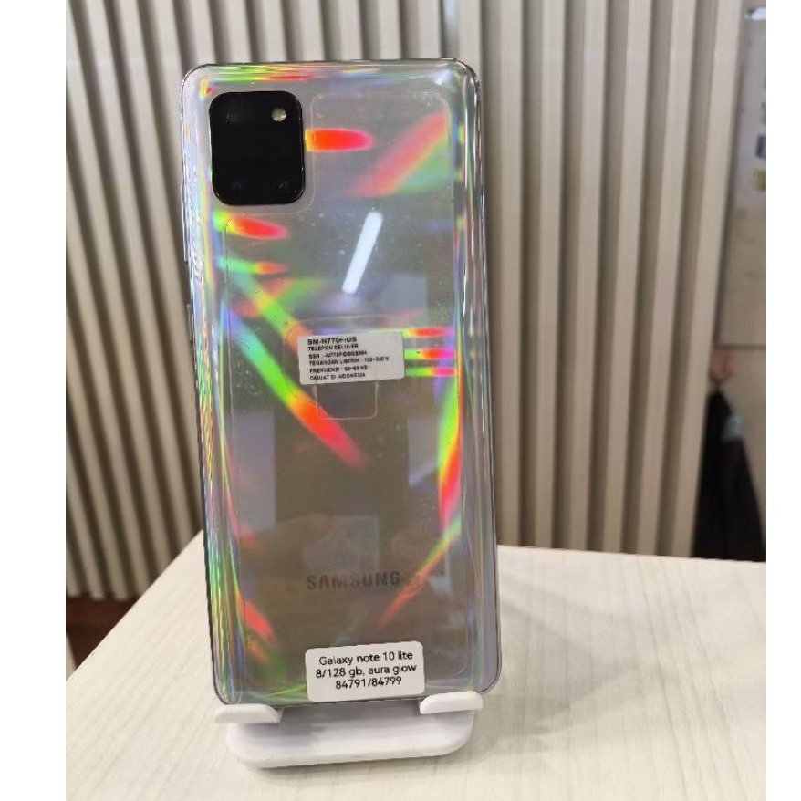 Samsung Note 10 Lite 8/128GB Second  Fullset Garansi Resmi