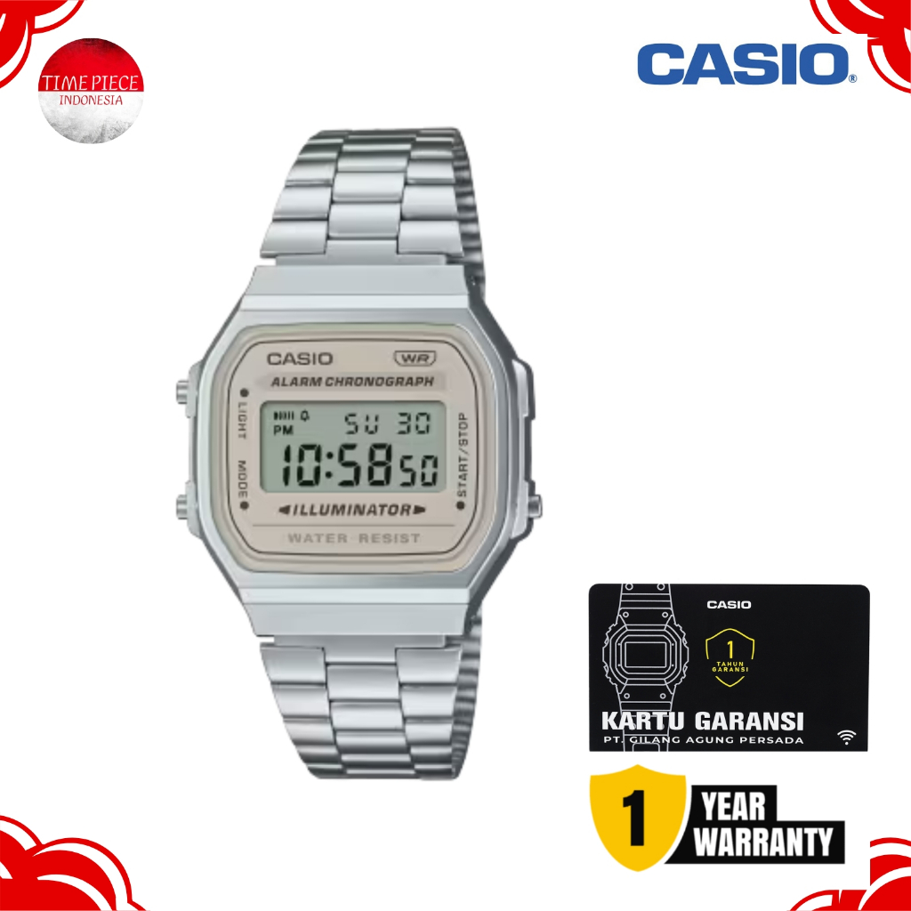 CASIO VINTAGE A168WA-8AYDF / CASIO A168WA-8A ORIGINAL & GARANSI