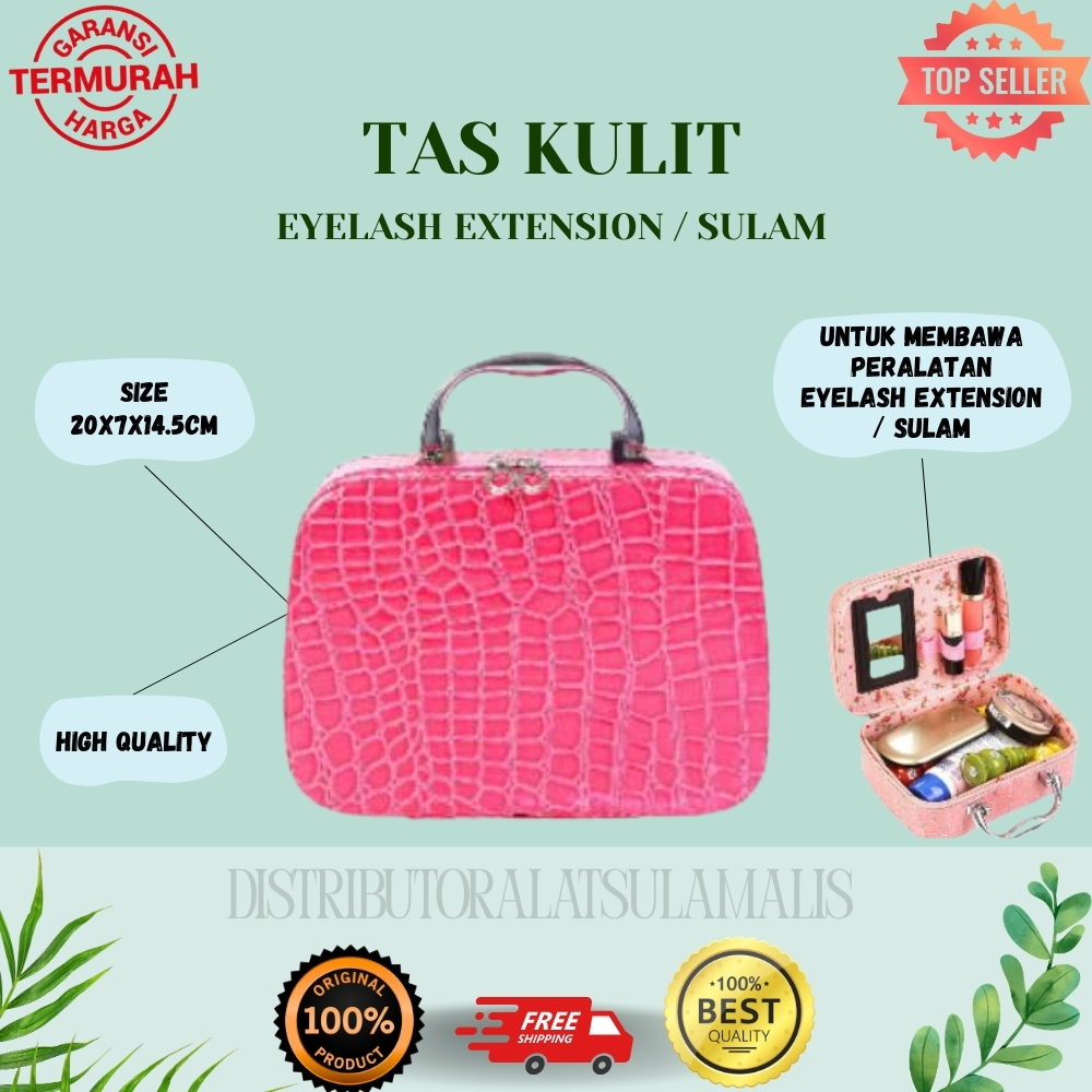 Tas / bag / tas / box untuk membawa peralatan eyelash extension / sulam