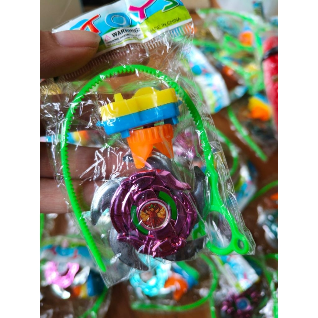 5pcs / gangsing besi warna / gangsing tradisional / gangsing tarik adu