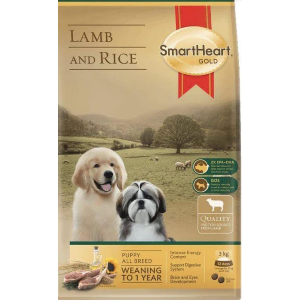 SmartHeart Gold Dry Dog Food Salmon Meal & Rice Puppy REPACK [1 Kg]