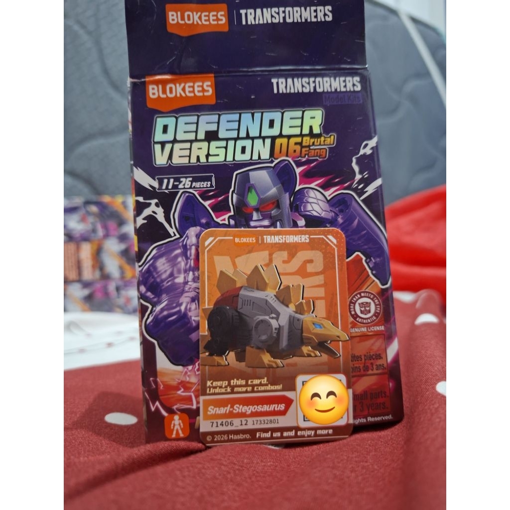 Blokees Snarl DV06 Belum rakit dan scan (Volcanicus Next Combiner Bot) ofc