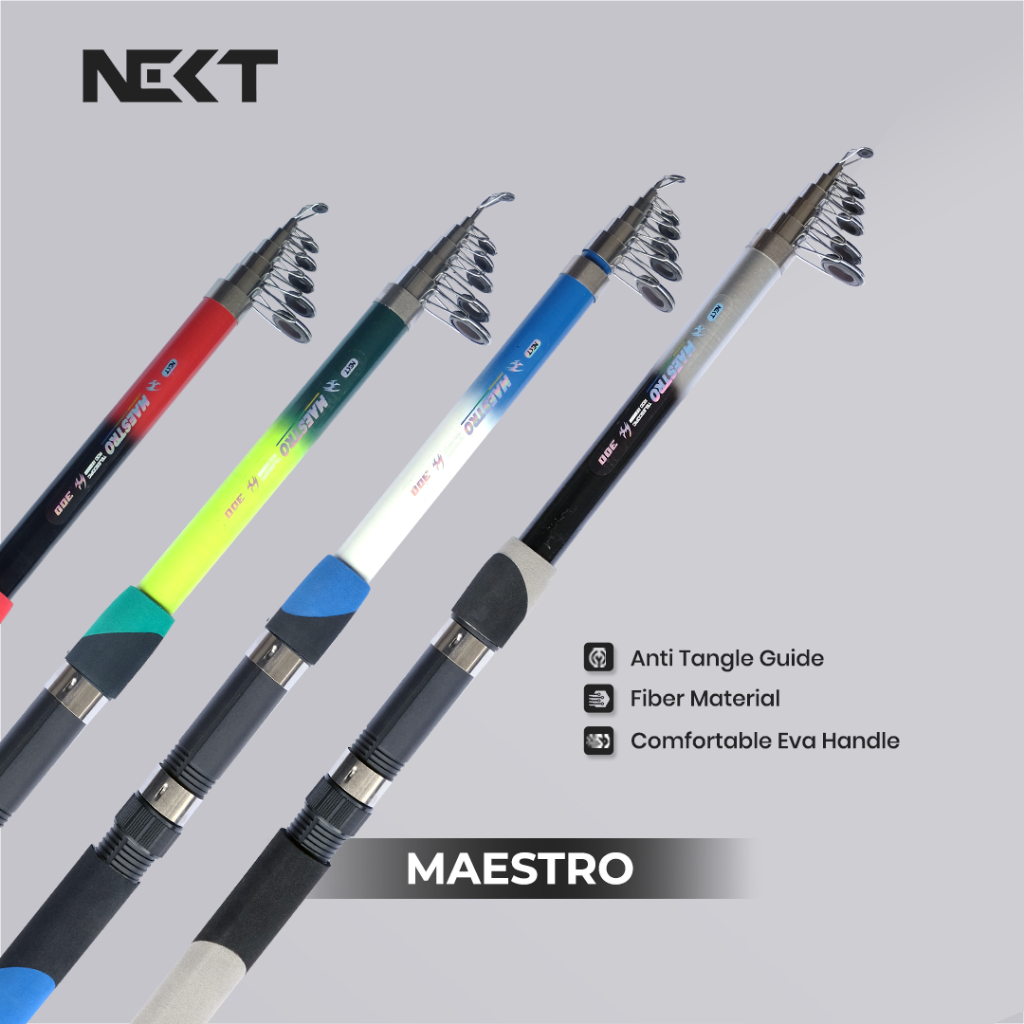 Joran Antena Next Maestro Fiber Telescopic Rod - Kuat & Ringkas 150-360cm