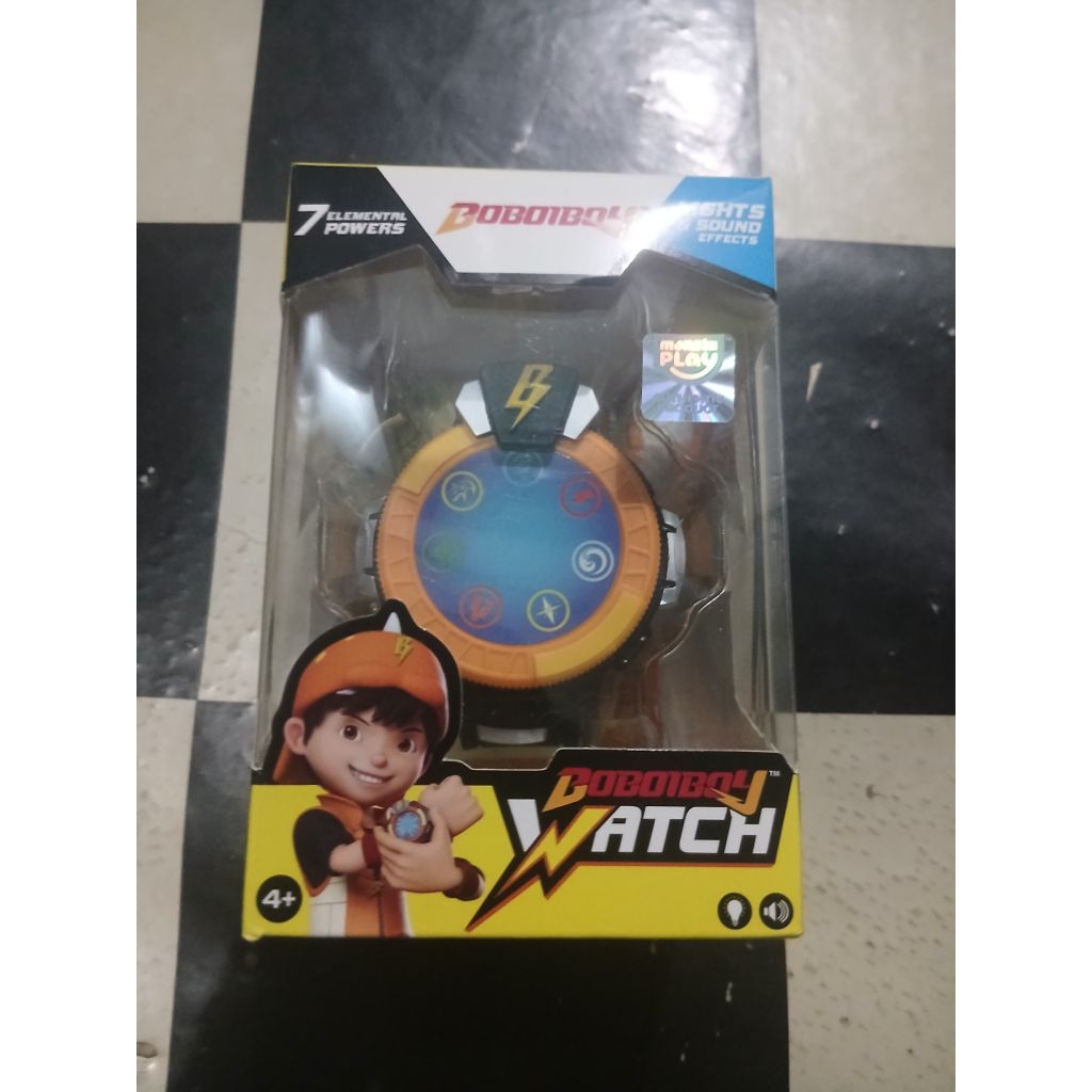 Jam Tangan Boboiboy Original Monsta Malaysia Jam Tangan Mainan dengan Tujuh Kekuatan Elemen Nyala da
