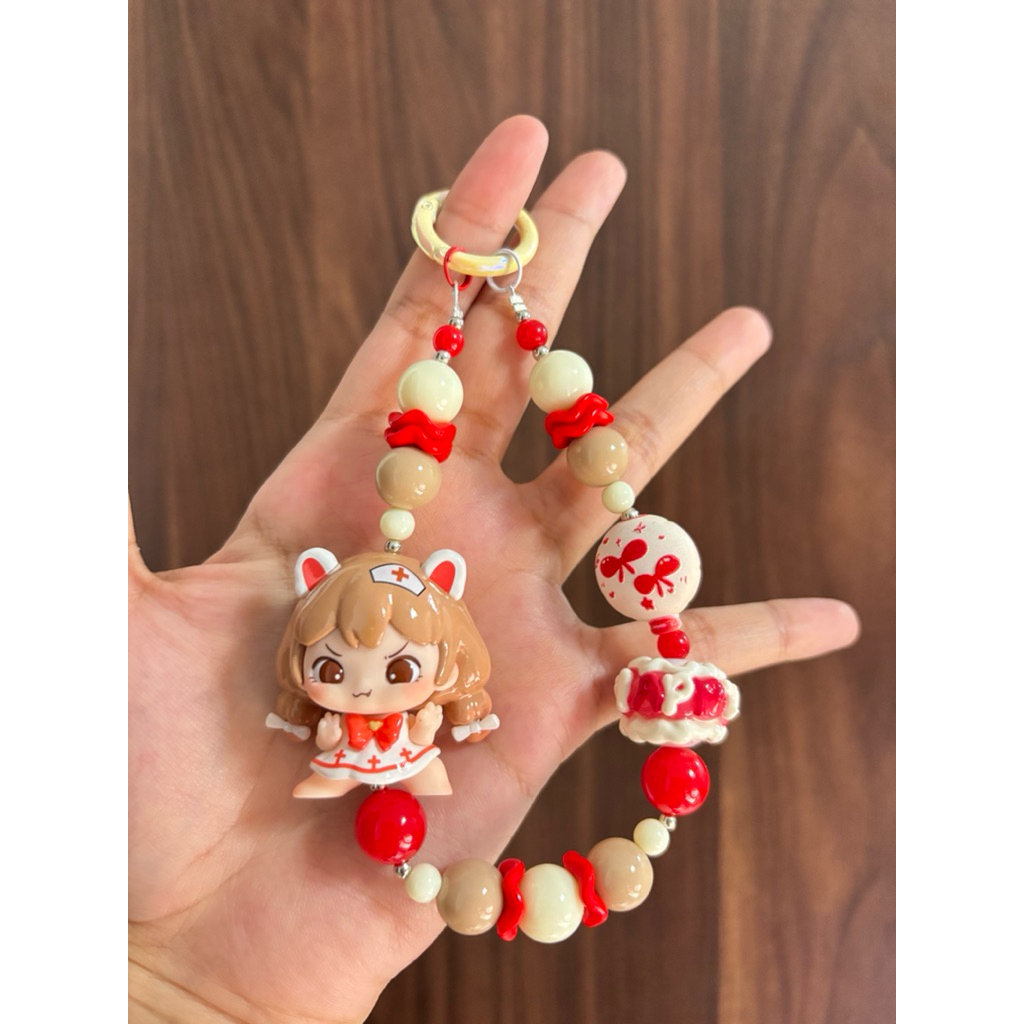 CUCI GUDANG Gantungan HP / Phonestrap Figur Ori Mengdana Qiqi UUMeow Dudu Vuuyoo