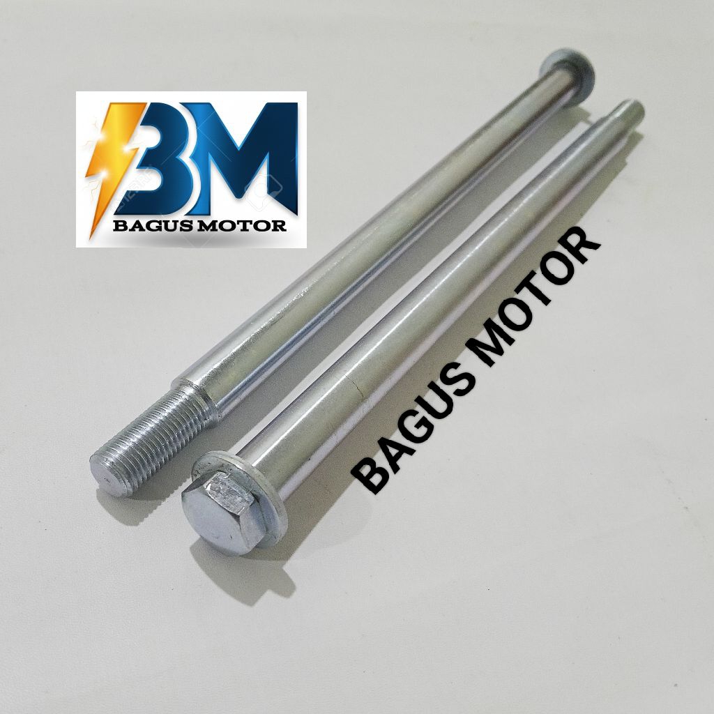 AS RODA DIAMETER 15MM DAN 17MM PANJANG 30CM / AS RODA SUPER PANJANG SUPERTRAK
