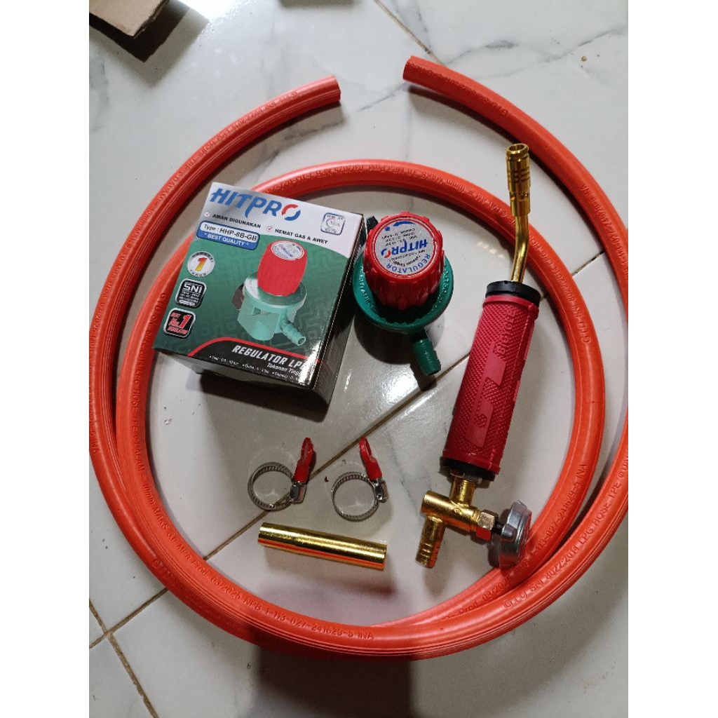 Kepala Heating Torch / Gas Torch / Alat Las Gas Torch (Lengkap