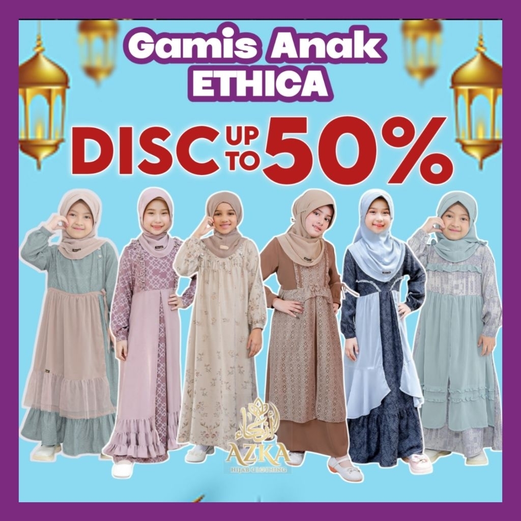 Ethica Promo Gamis Anak Special Price Diskon Up To 50% - Gamis Anak Ethica Cuci Gudang - Gamis Anak 