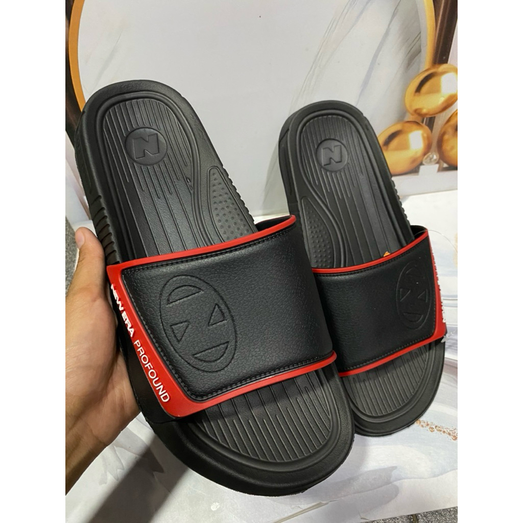 Sandal Sorong new era pria  terbaru Sandal Sorong anti slip kekinian Sandal Slop karet anti air pria