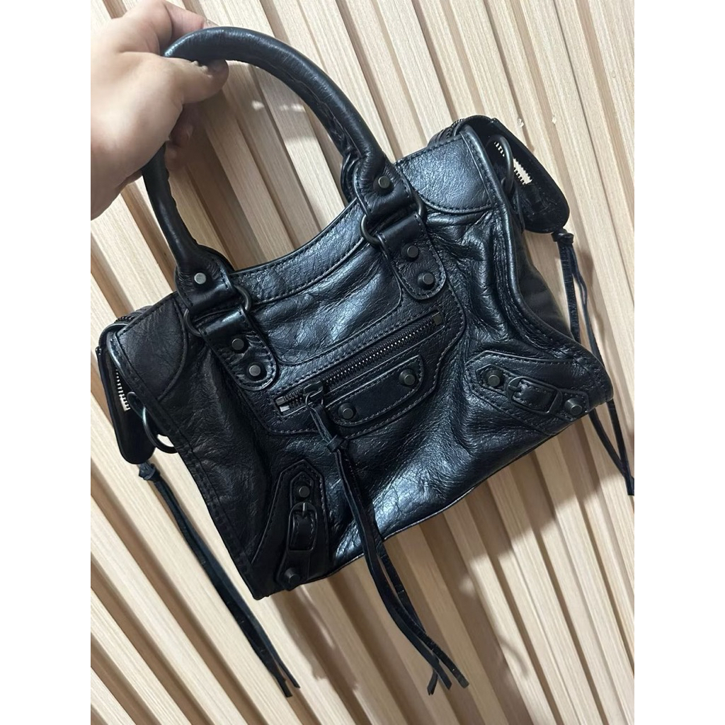 preloved Balenciaga city studded bag