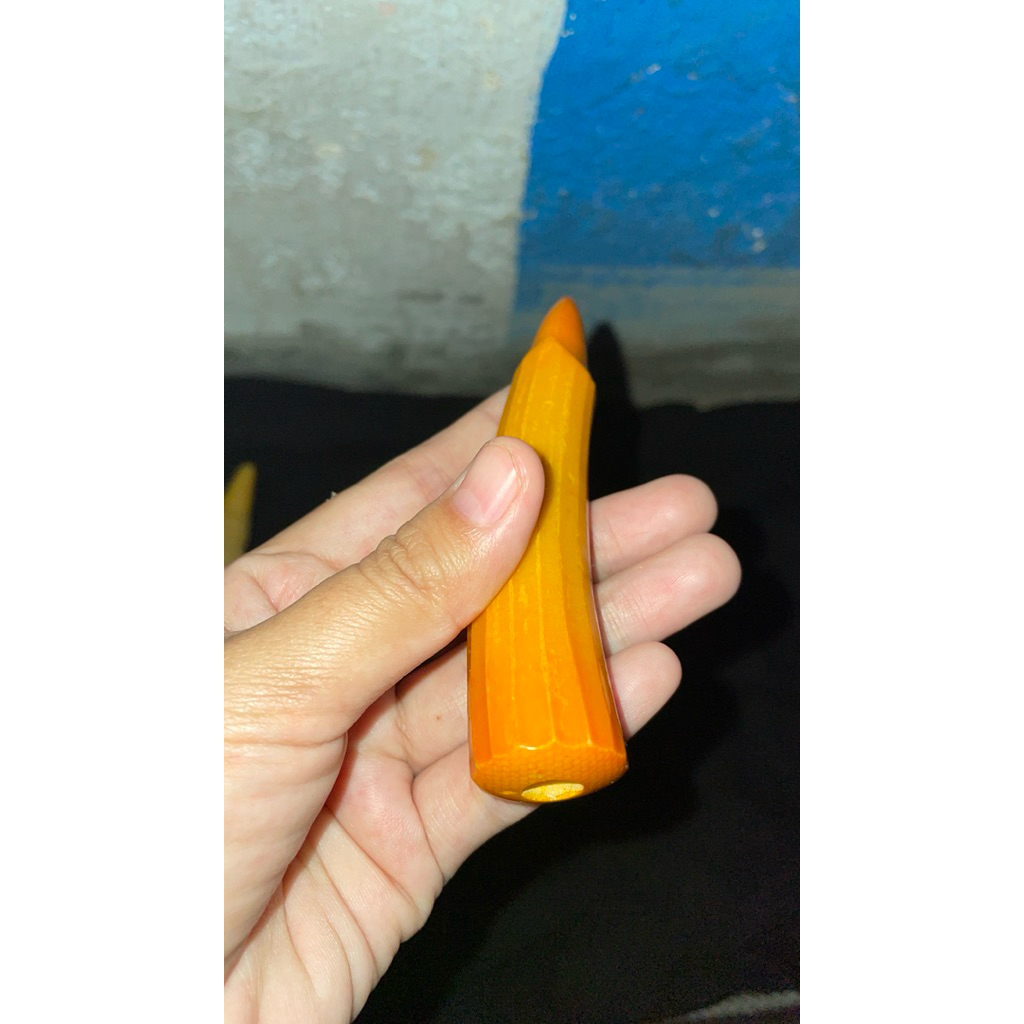 Once Pipa srigadin/serbuk gg Lawasan 10-17 cm, Serbuk Tulang Asli, Model Bulat Lengkung