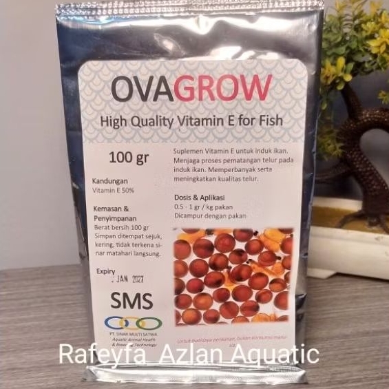Ovagrow 100gr vitamin E untuk ikan