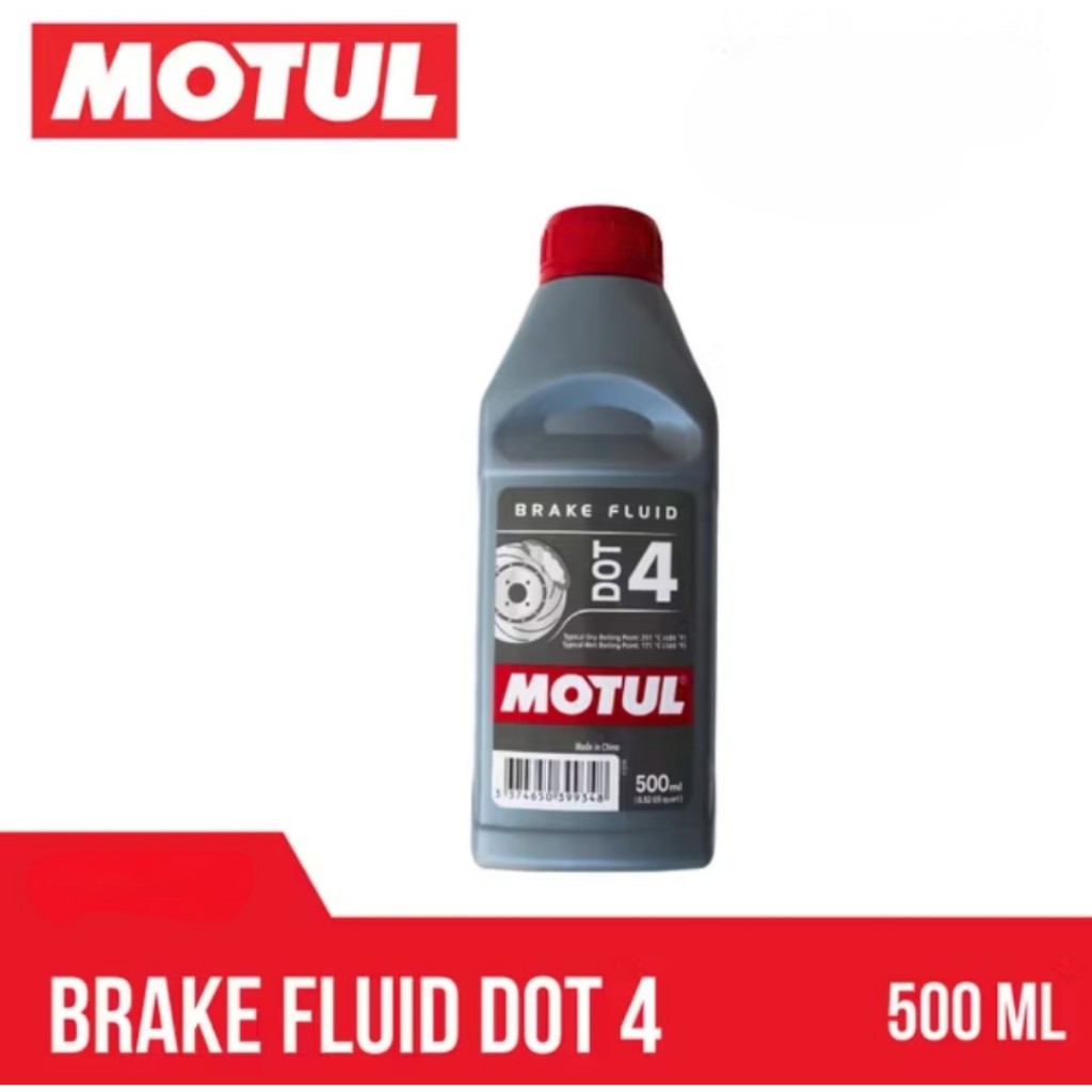MOTUL MINYAK REM DOT4 500ml CLEAR/MINYAK REM/OLI REM/BRAKE FLUID DOT4/DOT-4 500 ml AMBER