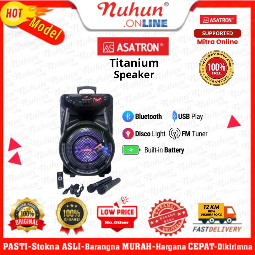 Asatron Speaker Meating Titanium Portable