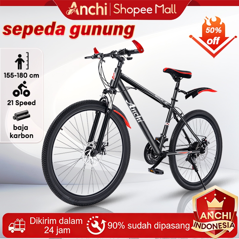 Anchi Ready stock Sepeda gunung 26 inci sepeda gunung murah 2.0 frame alloy sepeda gunung polygon se