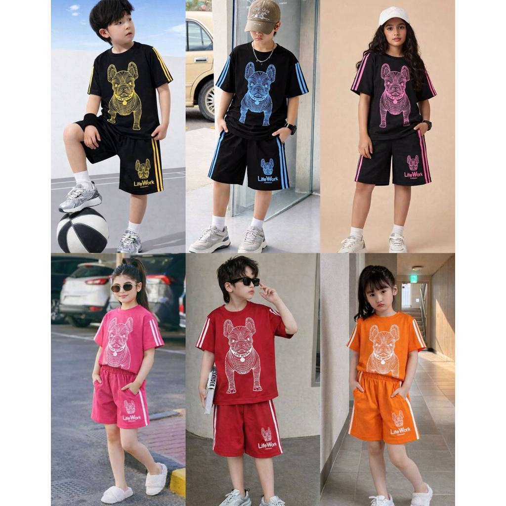 MIKIEE_MINIEE baju setelan anak cewek cowok / oneset kids premium