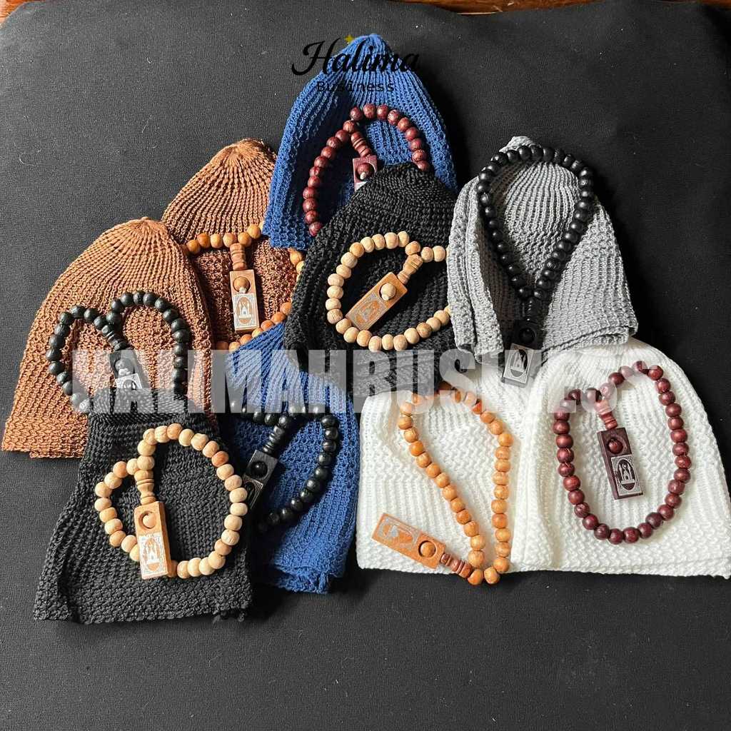 Peci Tasbih Oleh Oleh Haji Dan Umroh / Peci Souvenir Haji Dan Umroh / Souvenir Haji Dan Umroh