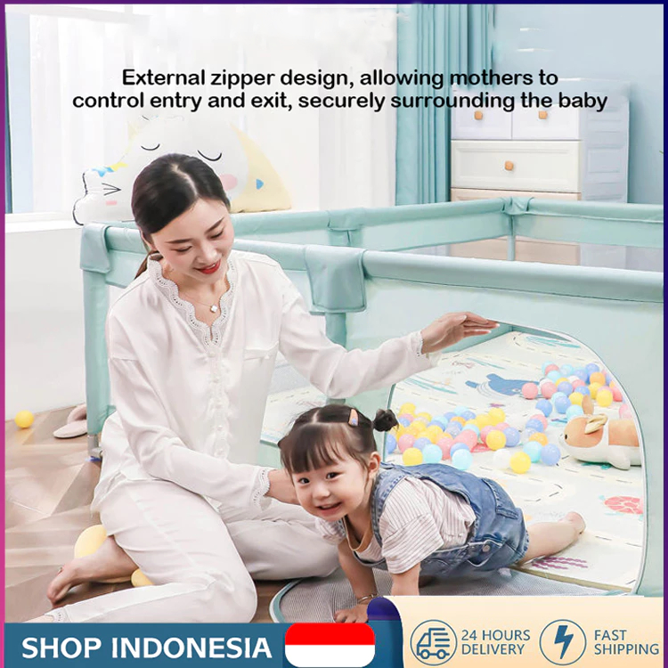 [COD]Pagar Bayi Bermain Pagar Kasur Pengaman Baby Pagar Mainan Anak Box Bayi Baby Playpen Safe