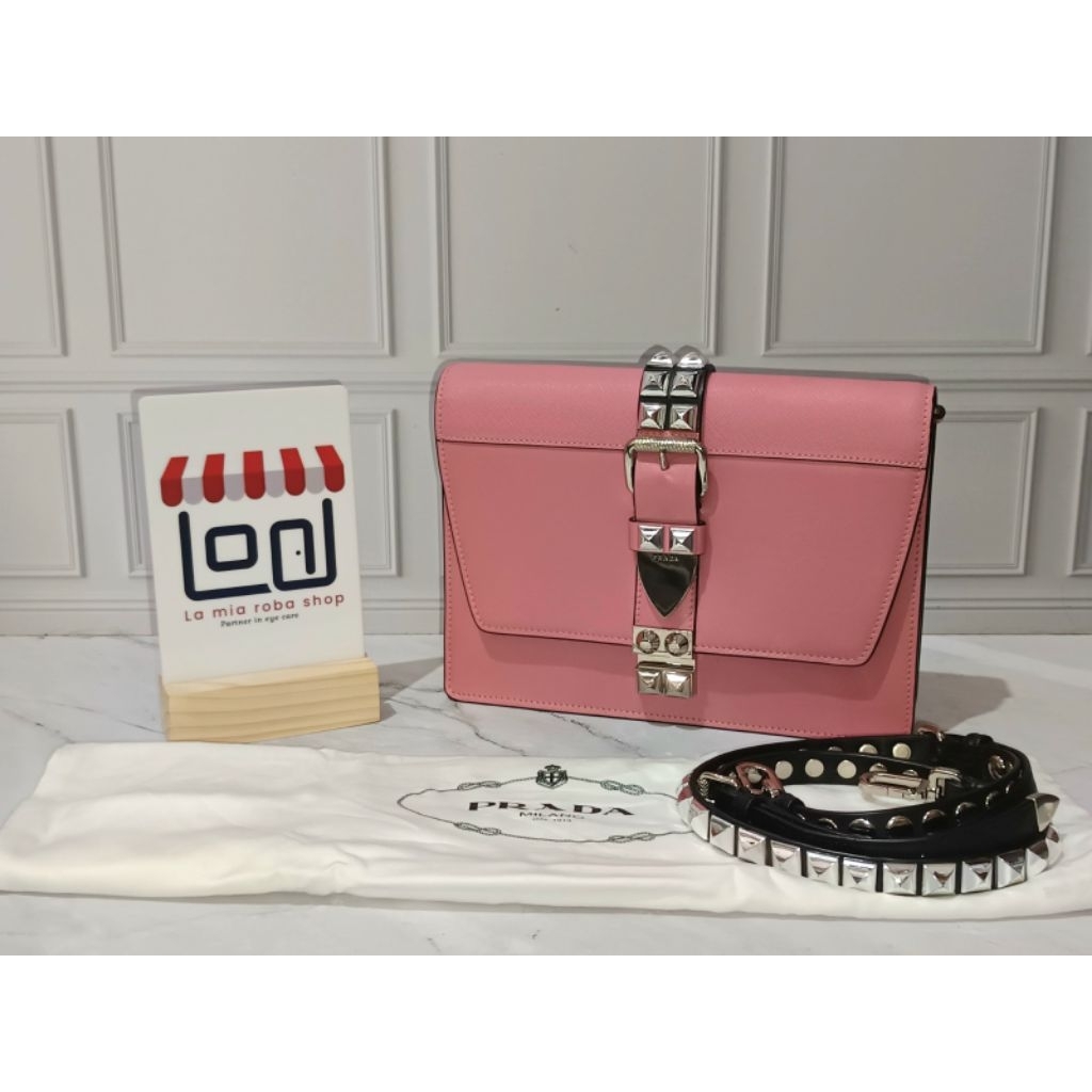 [Preloved] VVGC Prada Elektra Crossbody Bag Pink