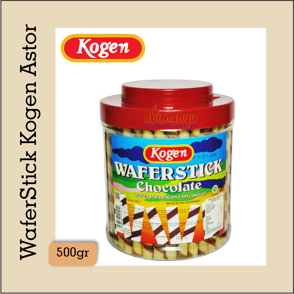 WaferStick Kogen Astor Rasa Coklat Camilan Renyah 1 Dus isi 6