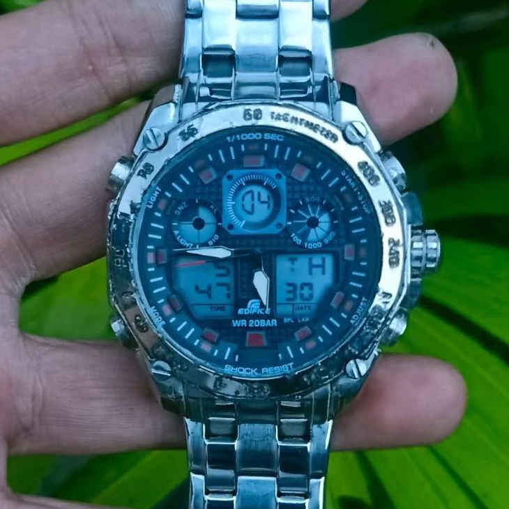 Jam Tangan Original Casio Edifice Dual Time