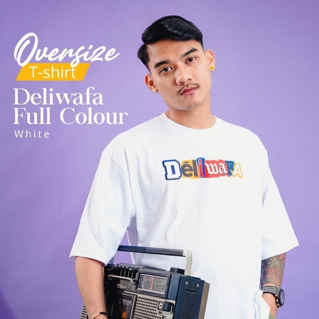 Original Deliwafa - Unisex T-Shirt Full Colour kaos lengan pendek