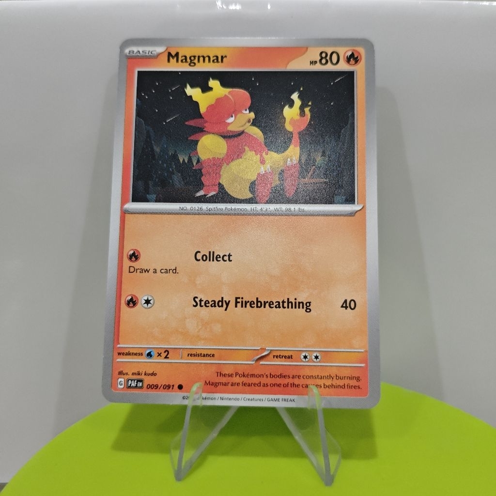Kartu Pokemon Magmar PAF 009/091 Bahasa English