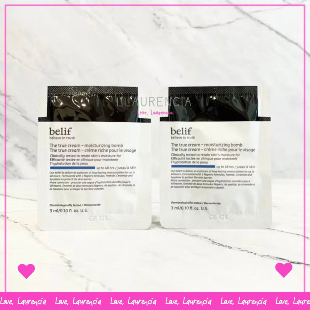 BELIF The True Cream Moisturizing Bomb with Peptide and Ceramide Sample
