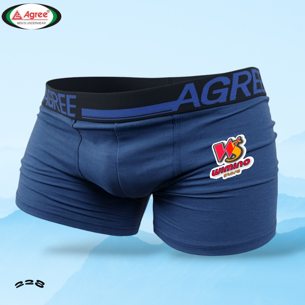 W228 Agree Celana Dalam Boxer Pria, Celana Dalam Laki Kaki, Cd Pria Agree  Size M - XL