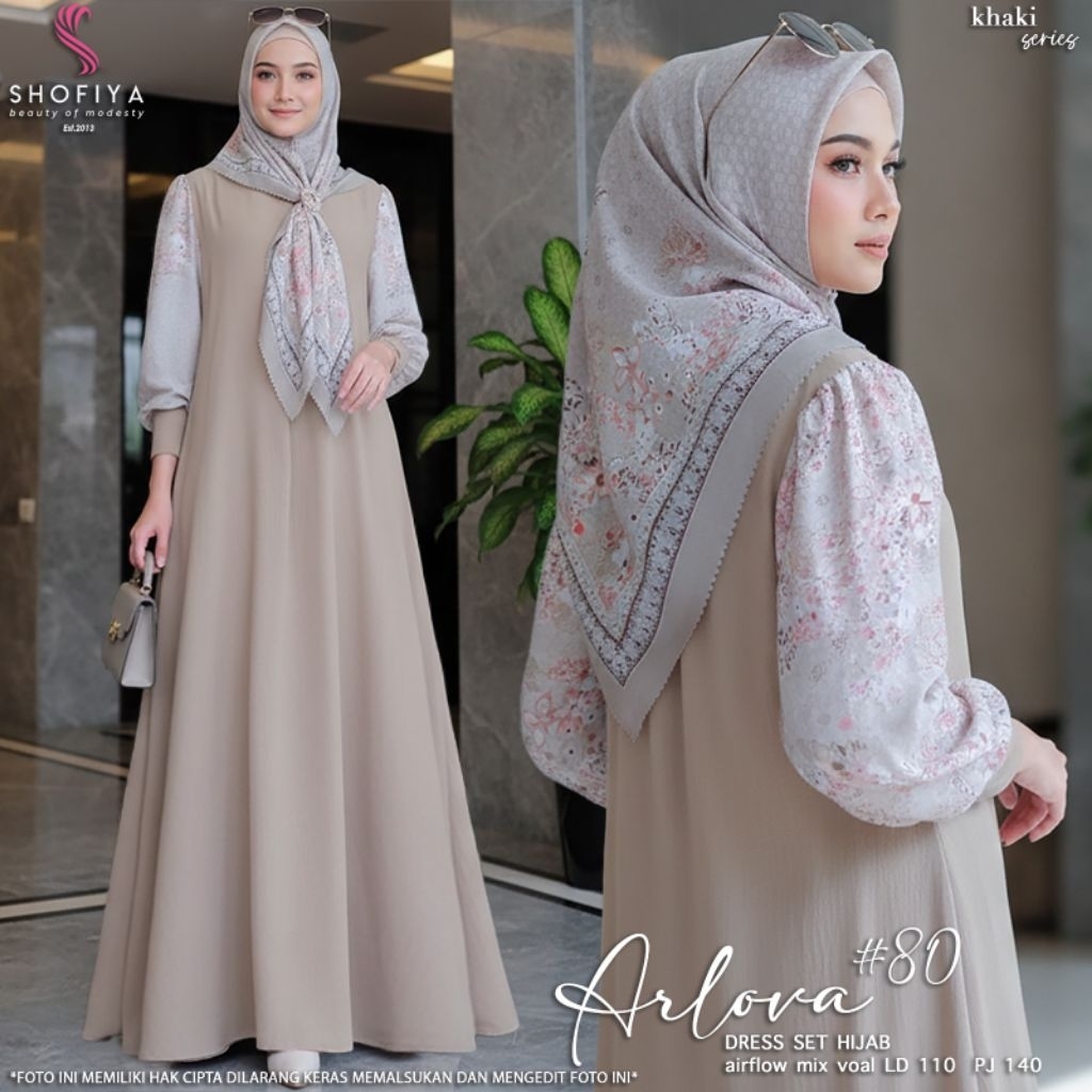 ARLOVA SET JILBAB JUMBO BY SHOFIYA