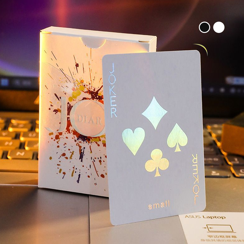 Kartu Poker Tahan Air Plastik Pvc Premium Blackjack Card Hot Stamping Depan Dan Belakang Poker Card