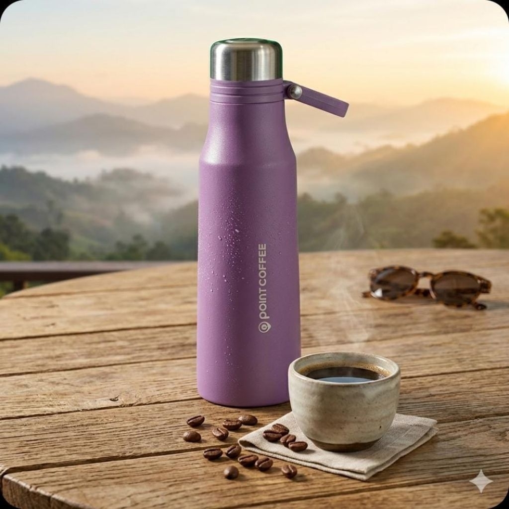 [ NEW ] ORIGINAL POINT COFFEE TUMBLER UNGU 500ML POINT COFFEE