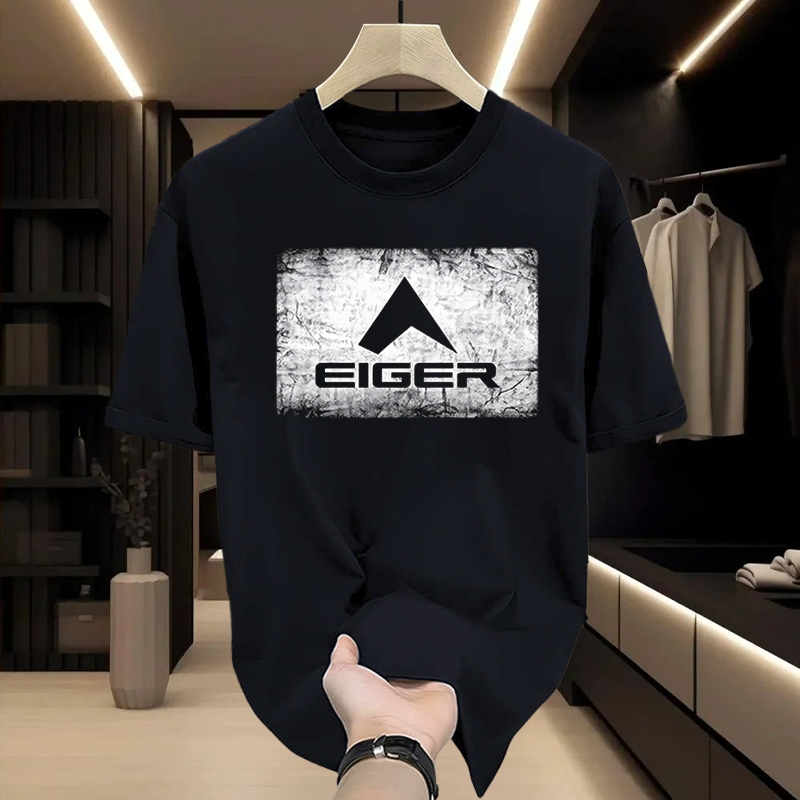 [Hipster Outlets COD Katun] EIGER Original Kaos Distro Pria Cotton Combed 24s Premium   Premium | Ba