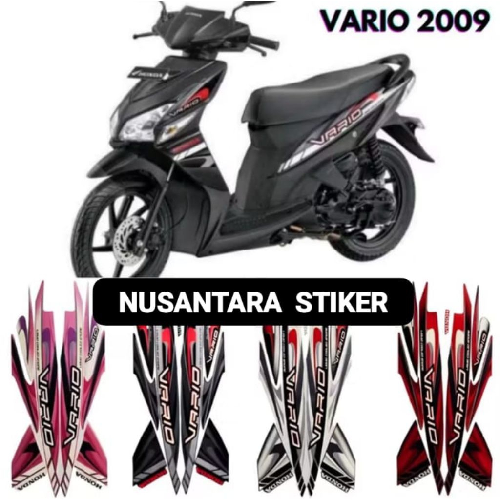 STIKER STRIPING MOTOR HONDA VARIO KARBU 110 TAHUN 2009