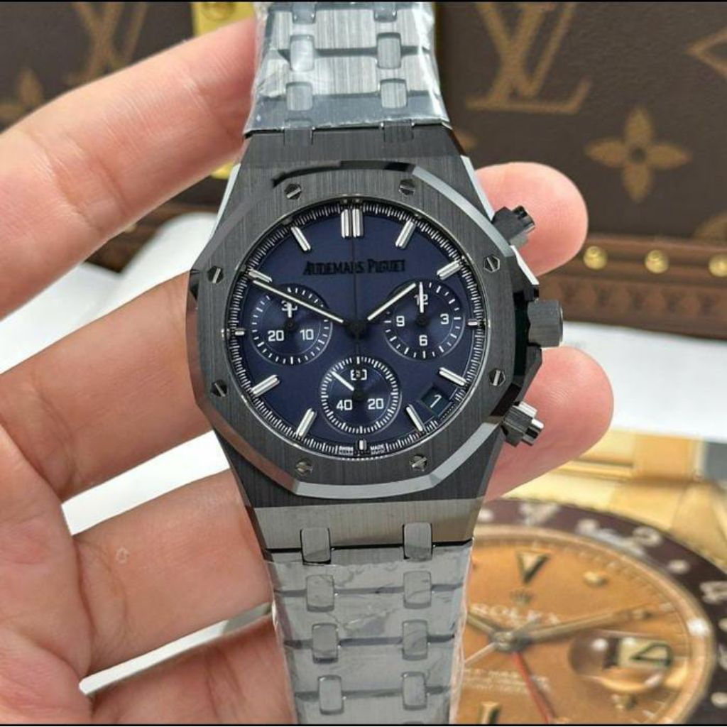 JAM TANGAN ROYAL OAK CHRONOGRAPH AKTIF SWISS MATIC DM 41MM