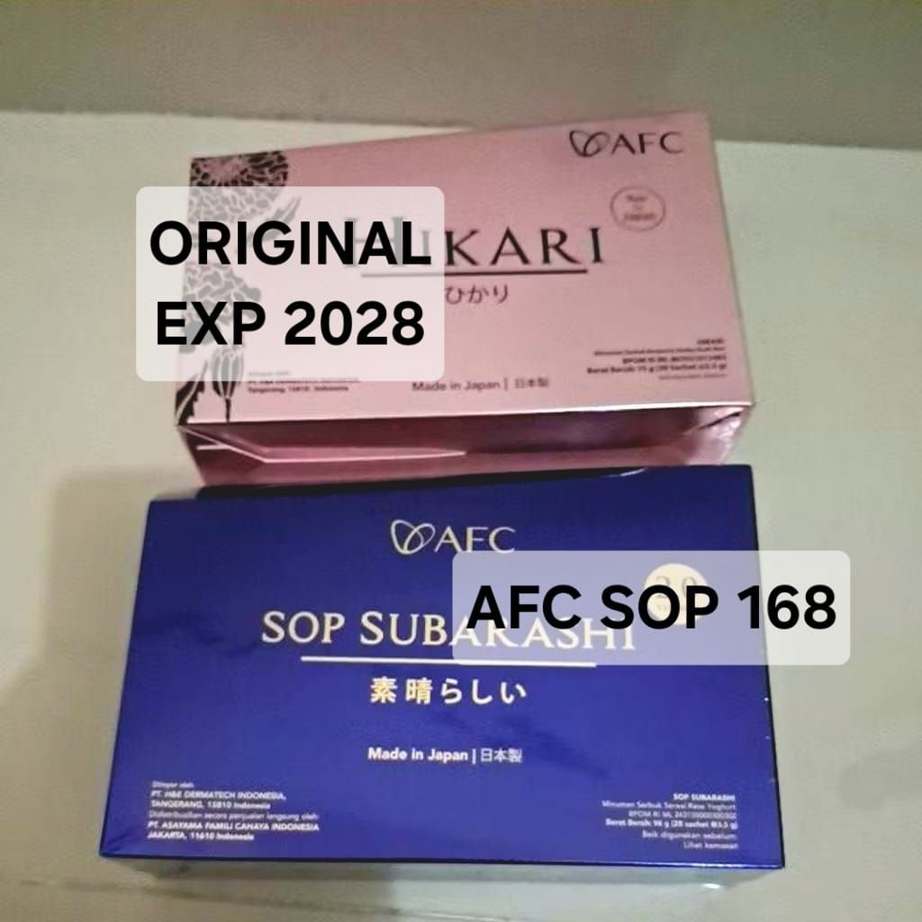 SOP SUBARASHII GOLD + HIKARI AFC JAPAN PRODUCT ORIGINAL EXP 2028