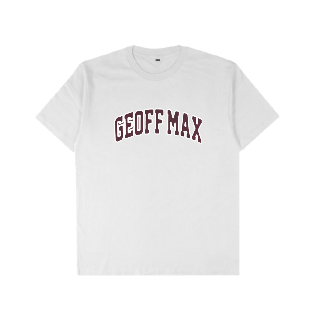 Kaos Geoff Max Cowok Keren - Geoff Max Legend White - T-Shirt Pria - Kaos Pria - T-Shirt Unisex