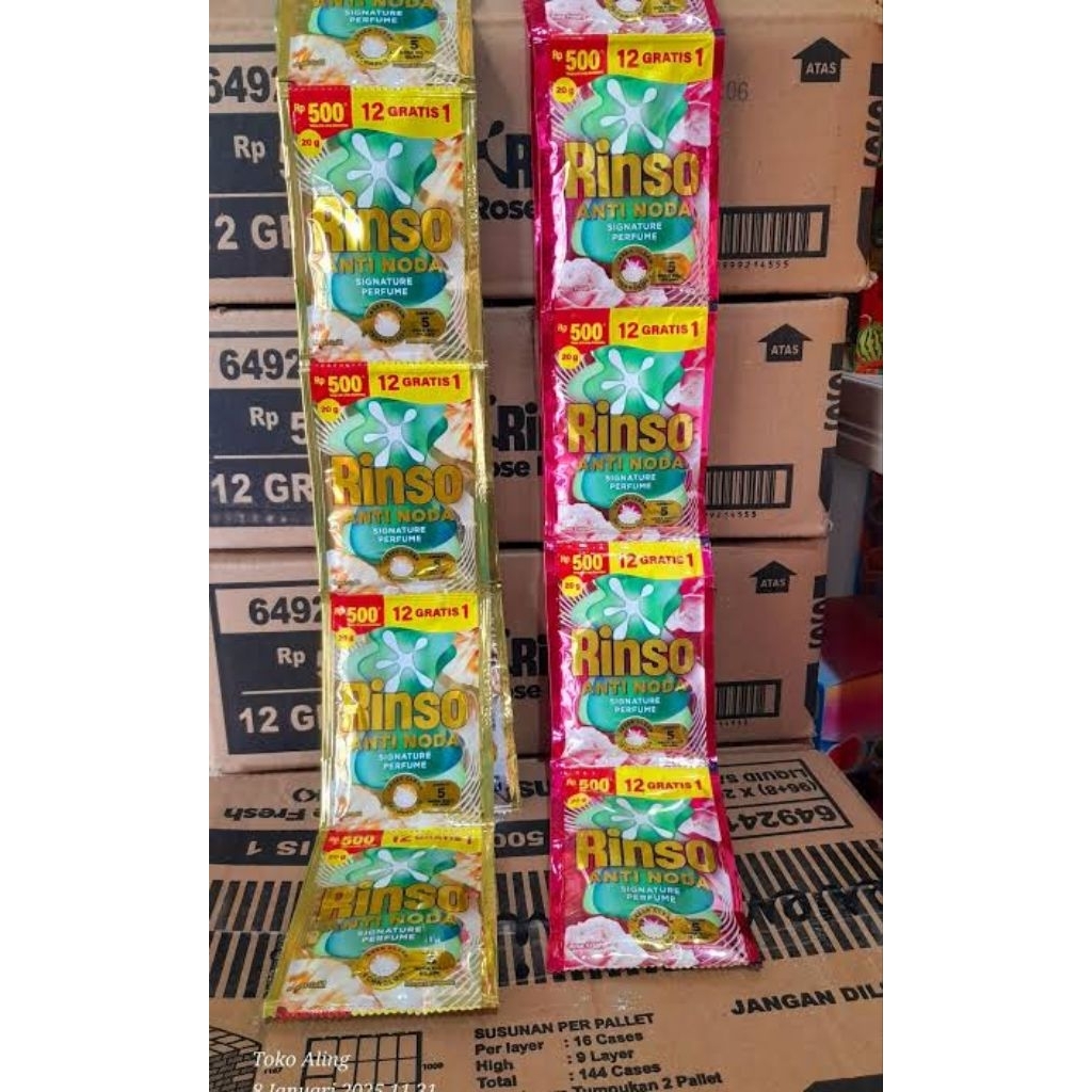 Rinso Cair 500 1 Dus / Detergen Cair / Rinso Liquid
