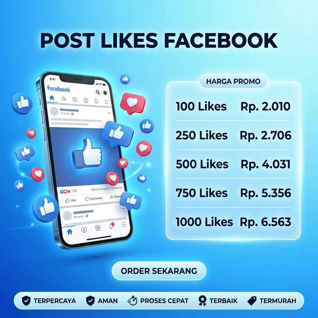 Likes Postingan Facebook Proses Cepat | Jasa Tambah Likes Facebook - SosBoost ID