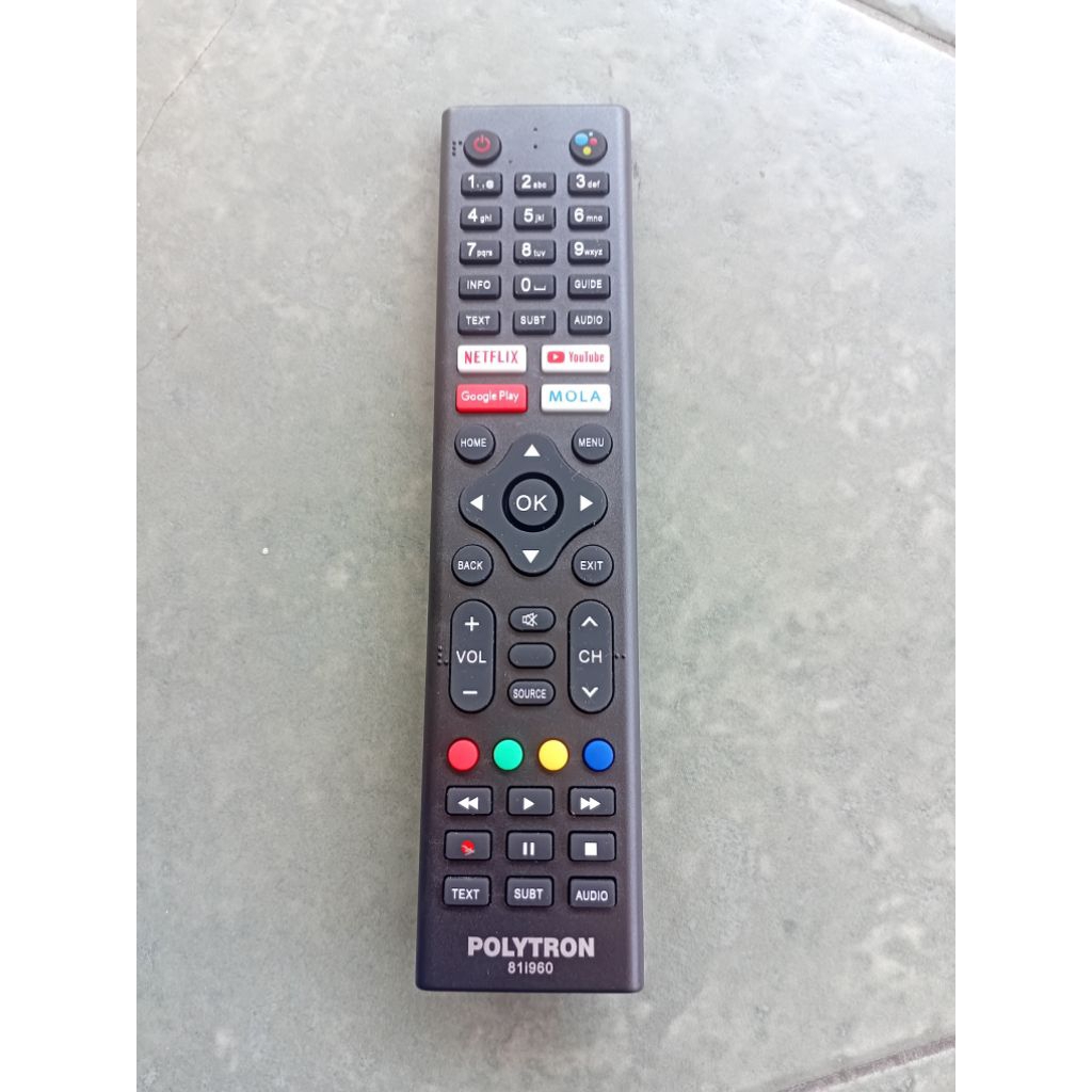 REMOTE TV ANDROID MOLA POLYTRON SERI 81I960 ORIGINAL