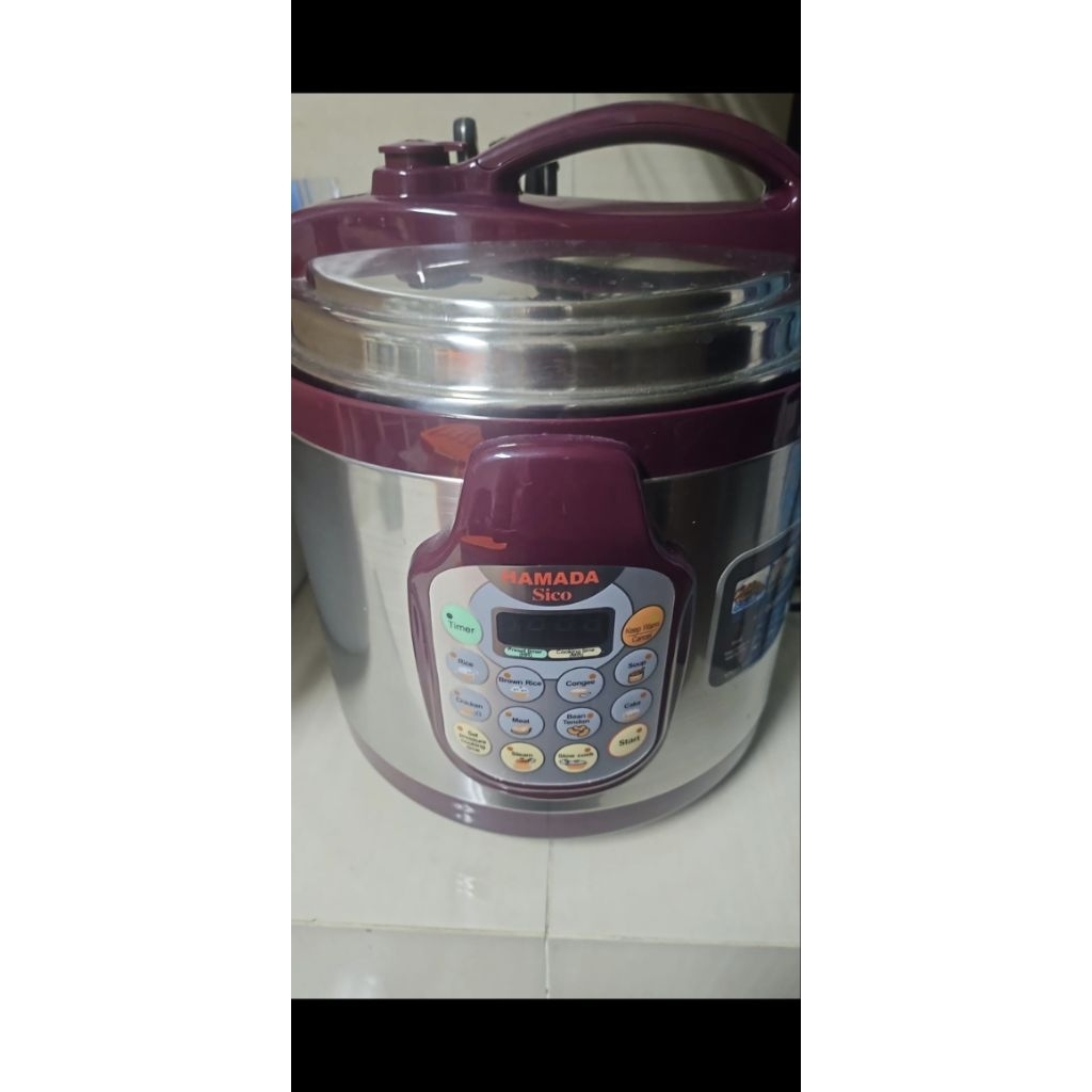 Presto & Rice Cooker Sico Hamada Like New Bonus Steamboat