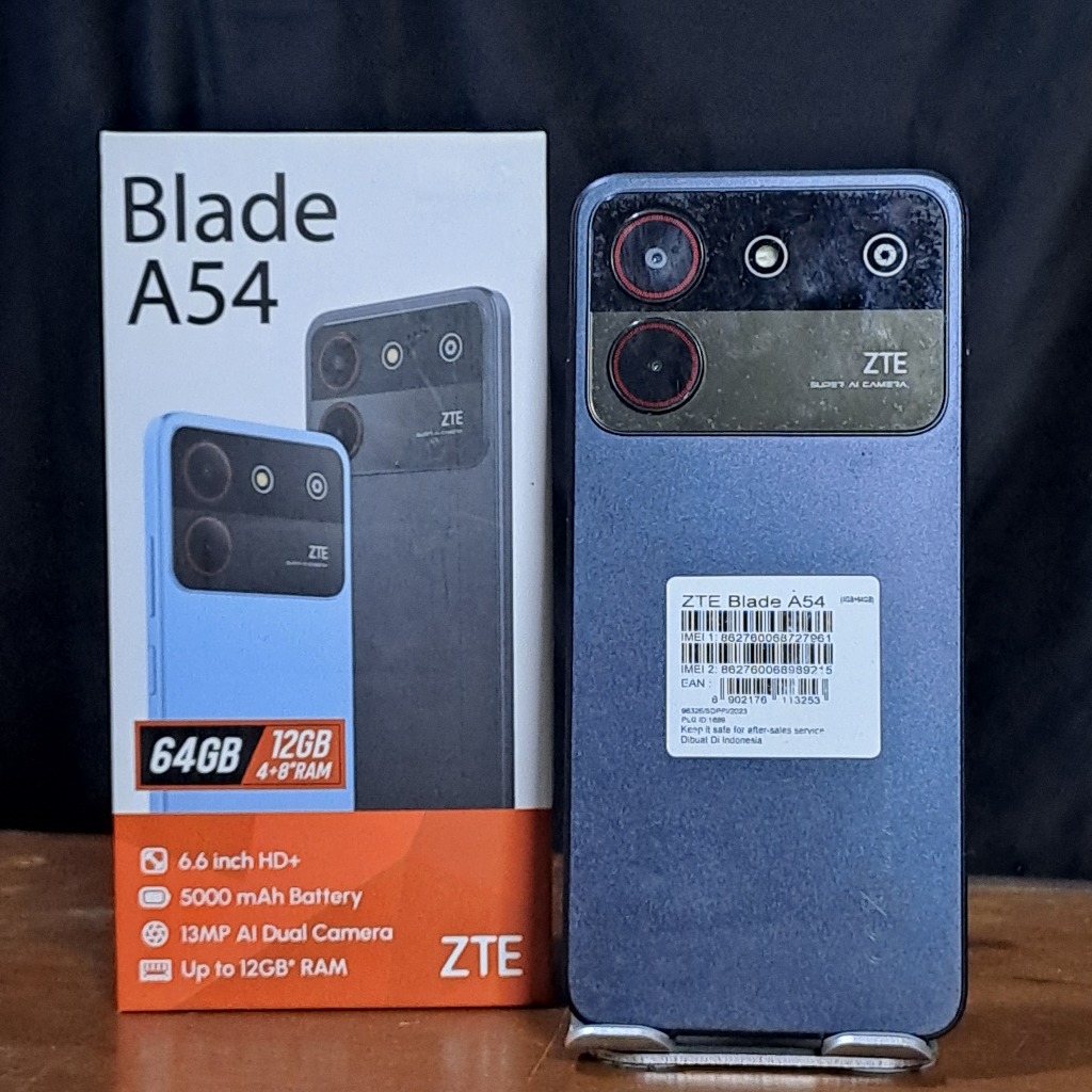 ZTE BLADE A54 4/64GB SECOND FULLSET BERGARANSI